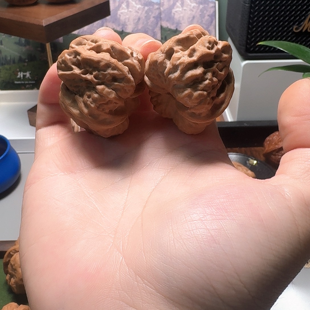 L***-吊坠文玩核桃择真严选40四开背延庆S级