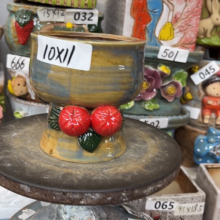 粗陶材质多肉花盆