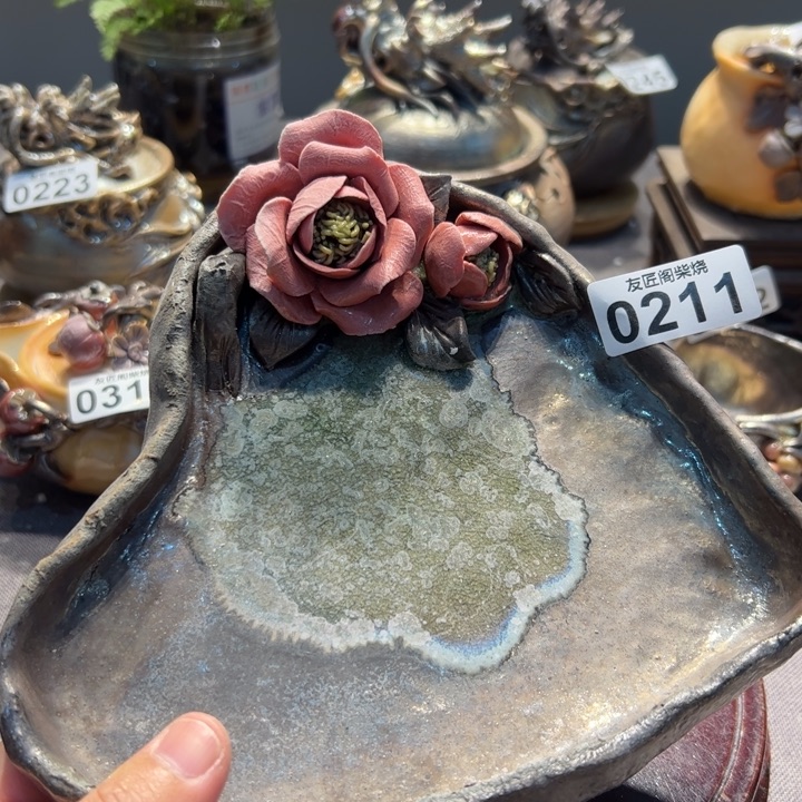 柴烧茶器，纯手工制作