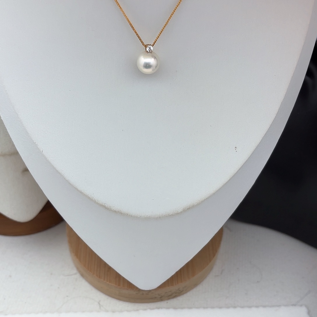 淡水珍珠吊坠(赠链)银S925镶嵌宇***客