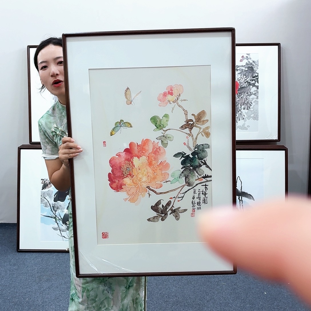 国画手绘作品90×60尺寸