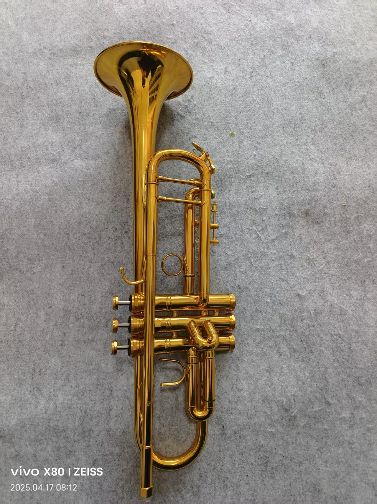 新款镀金小号工艺 降B调 专业高端演奏级