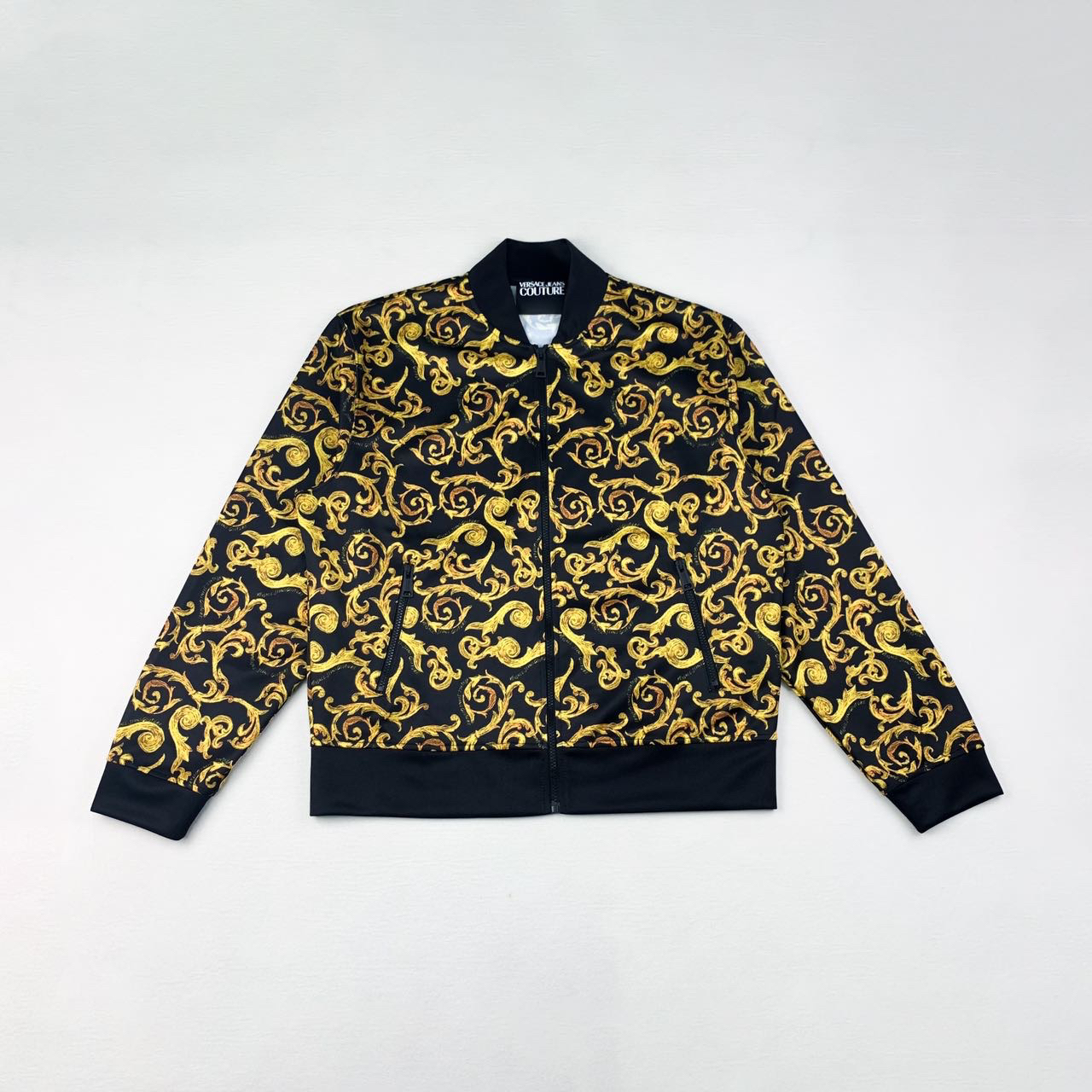 未使用 VERSACE/范思哲 图案满印长袖夹克外套l码编码xb5962