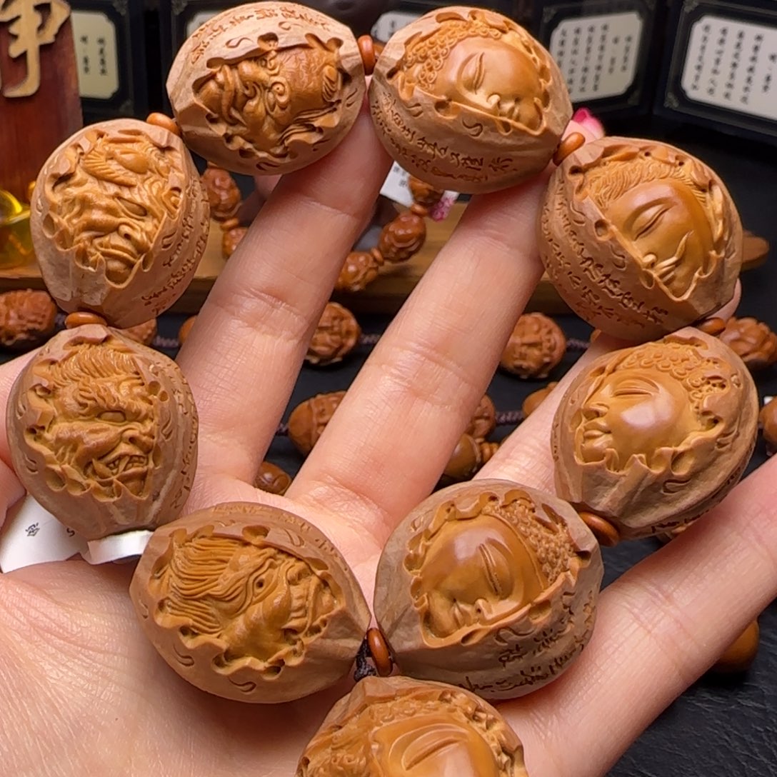 橄榄核手串/手链四花佛魔一念