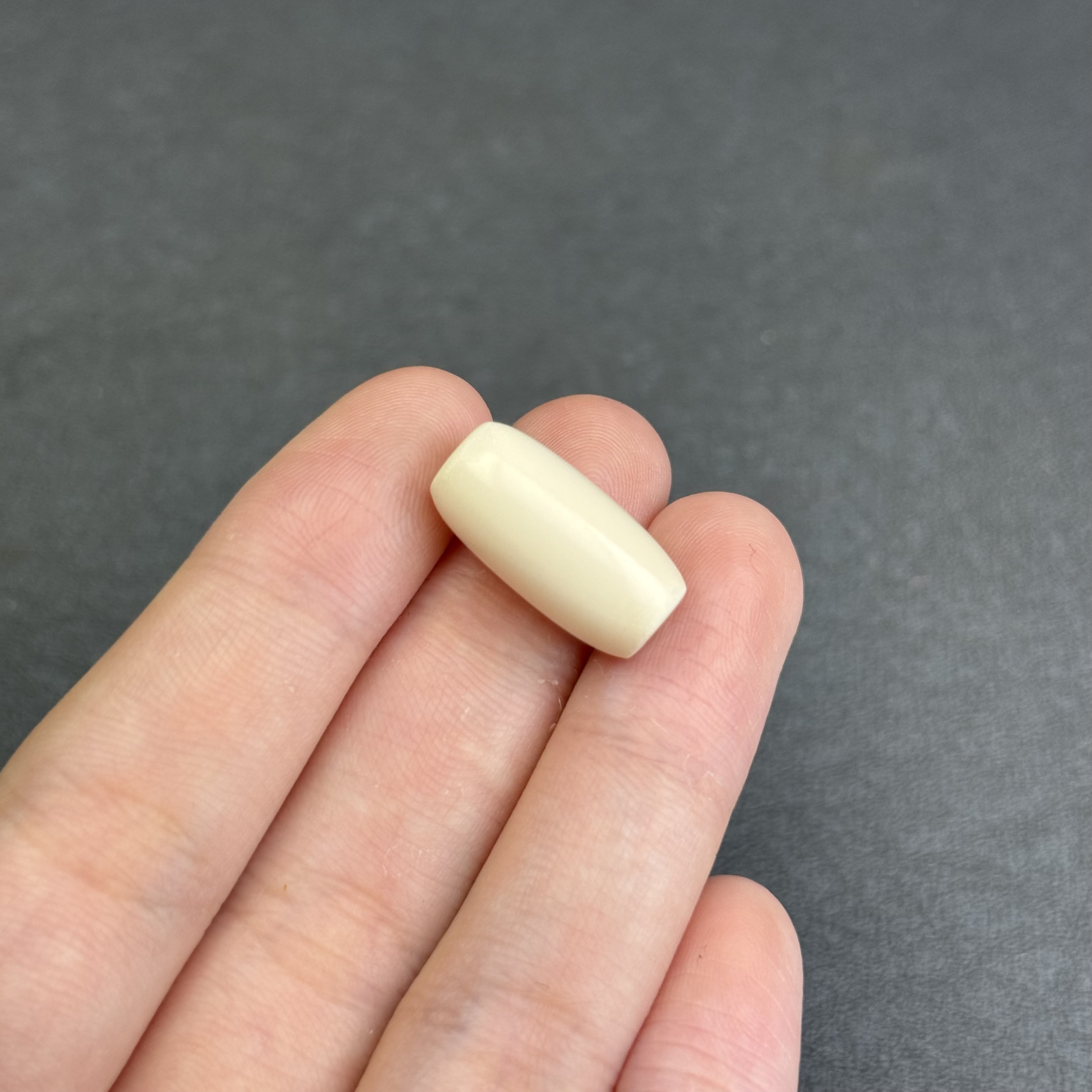 A3610天然猛犸牙 桶珠 10*20mm 支持鉴定 假一罚四