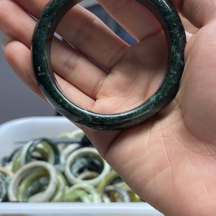 蛇纹石玉合金手镯