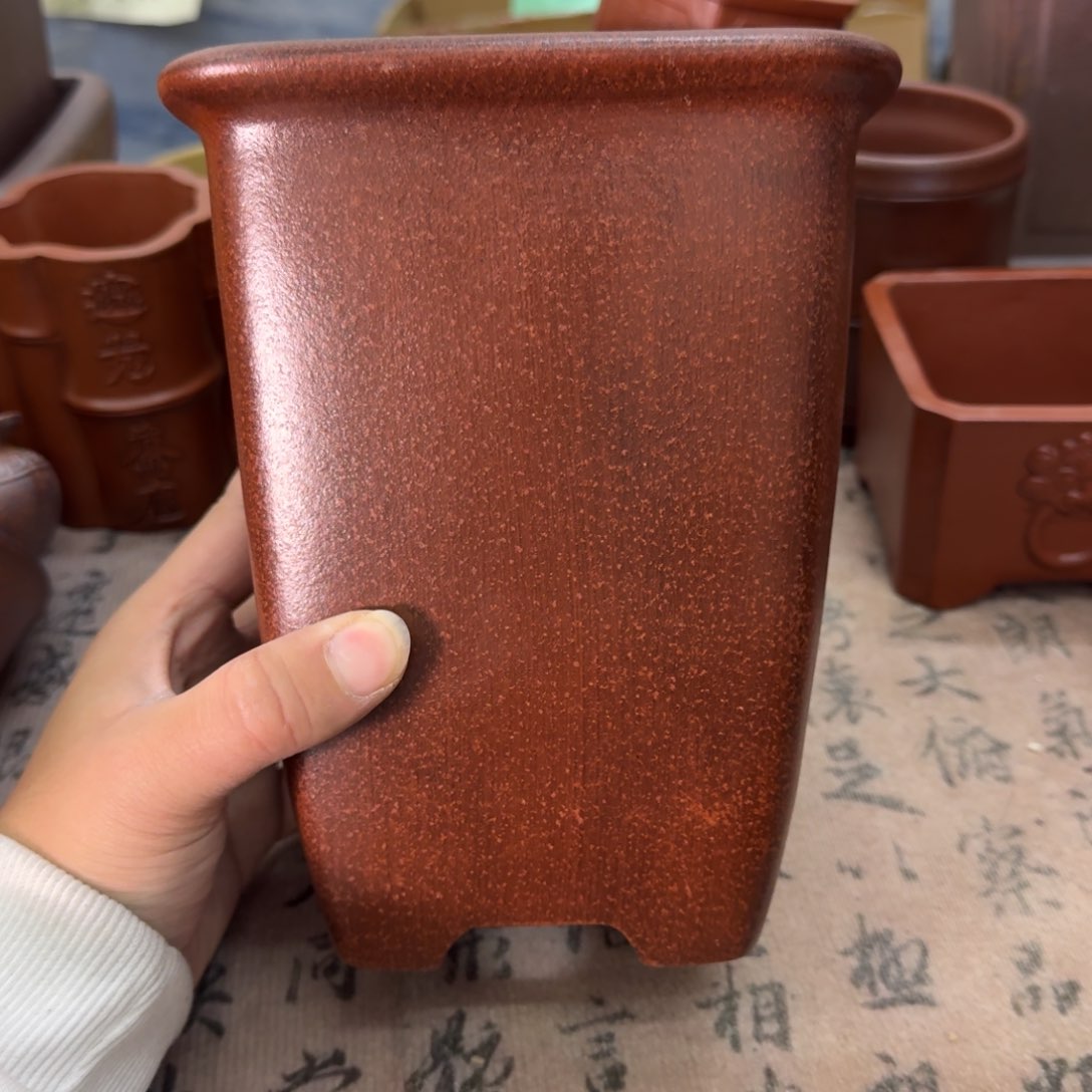 紫砂花盆宜兴紫砂正品13x18