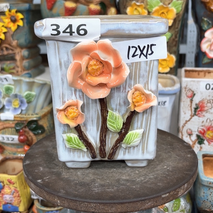 紫砂花盆粗陶材质多肉花盆