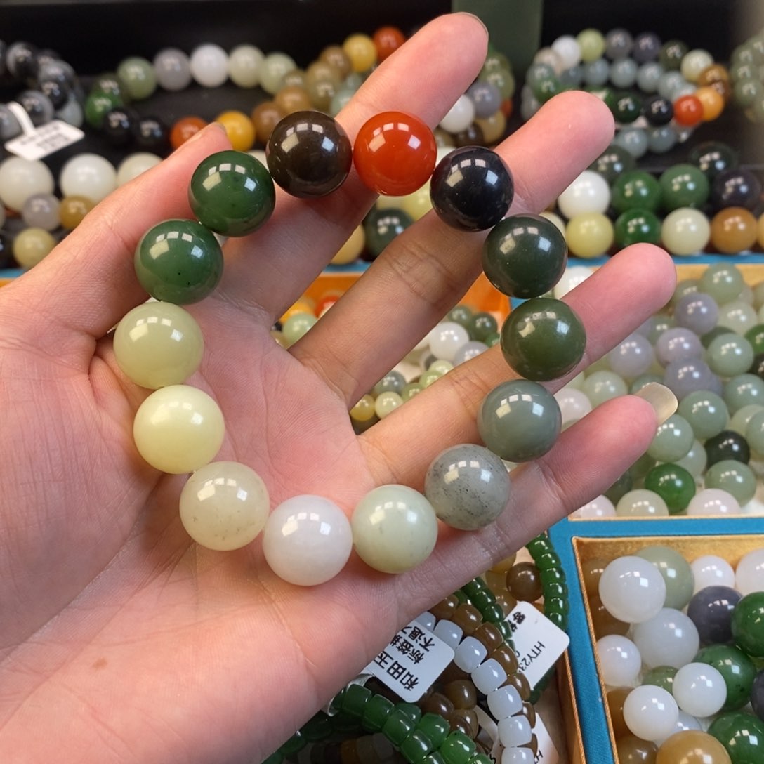 和田玉手串未镶嵌卡16福利多宝