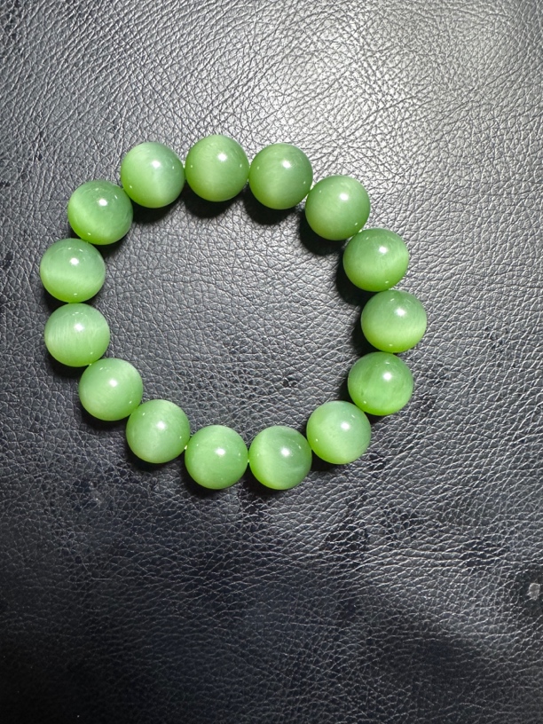 和田玉碧玉猫眼卡14串