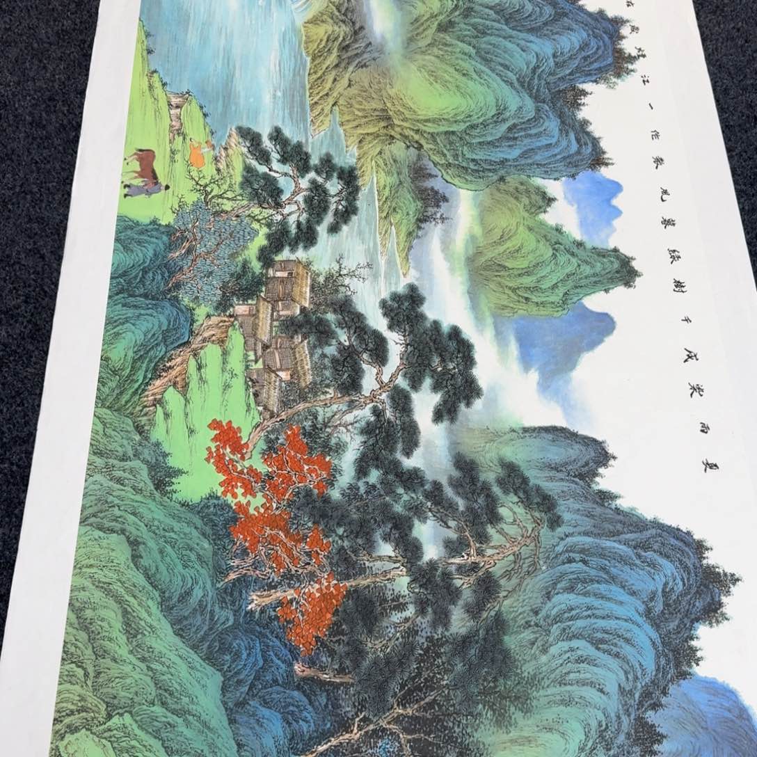 国画国画作品山水花鸟纯手绘