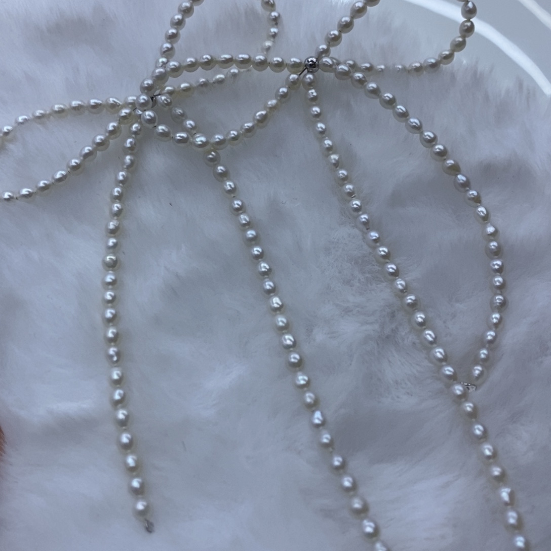 非金属非金属长款蝴蝶结耳钉