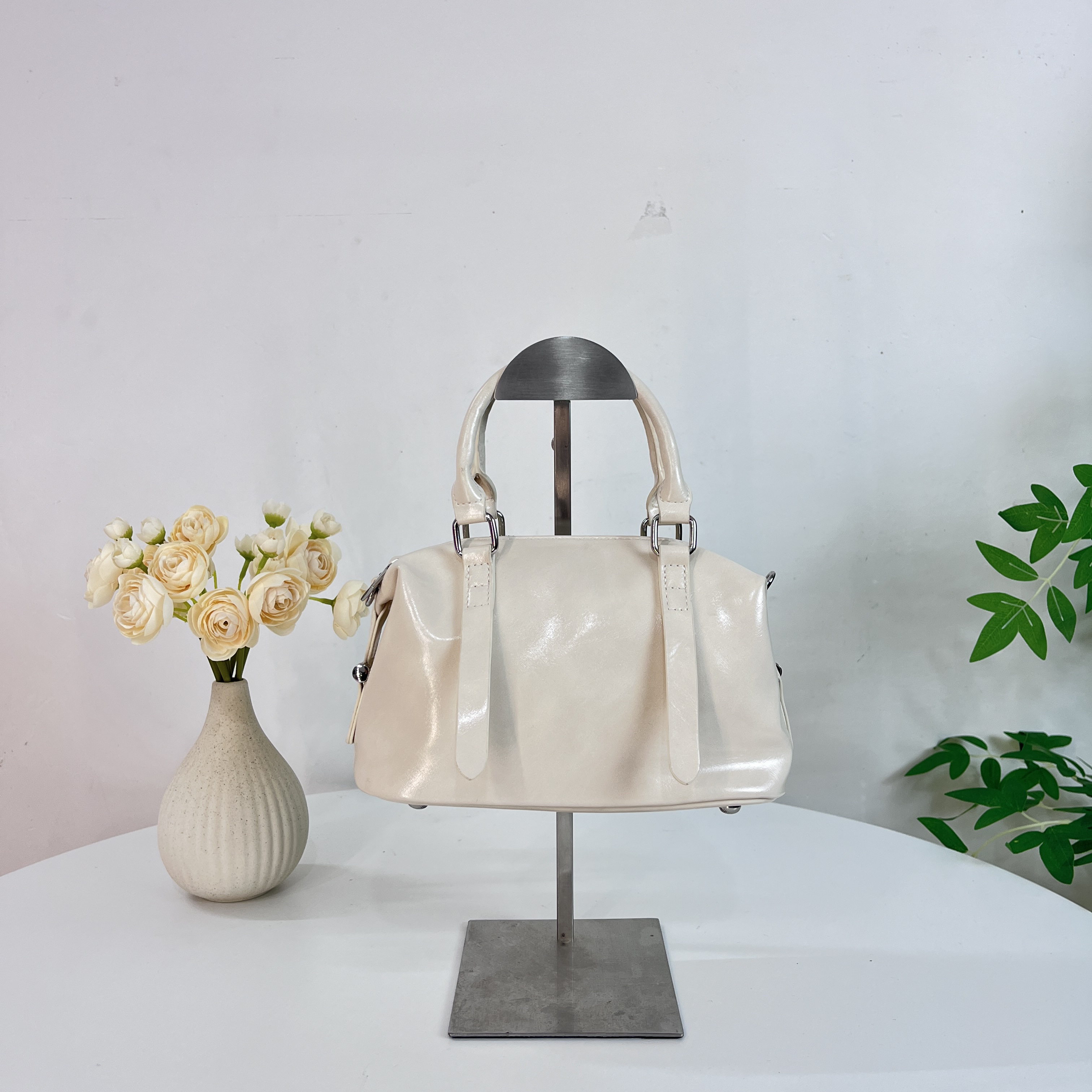 复古时尚韩版百搭女士手提斜挎保龄球包