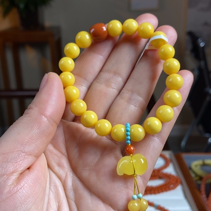 琥珀手链未镶嵌蜜蜡手串9