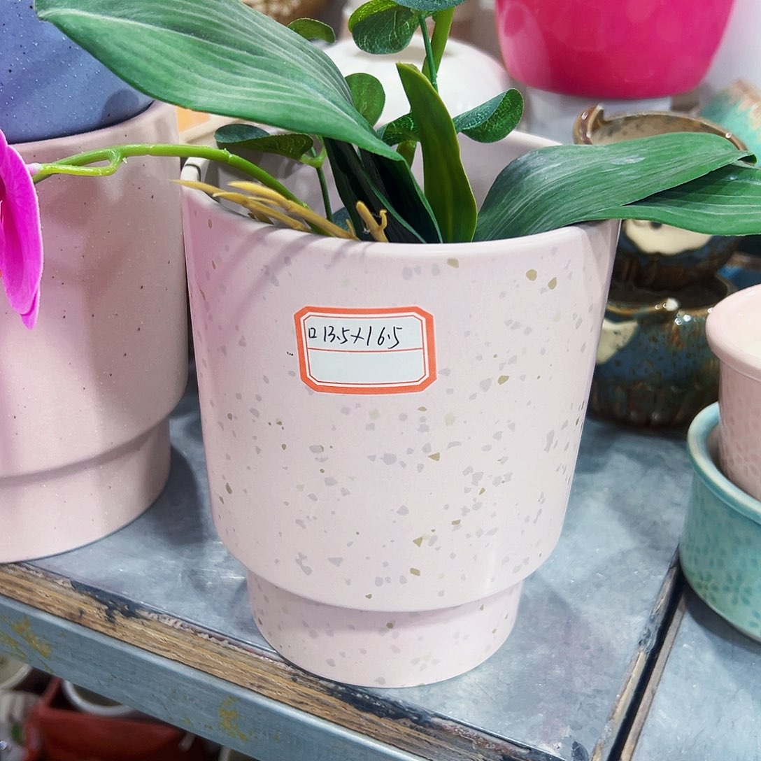 有孔，外贸尾单陶瓷花盆凑单10米包邮