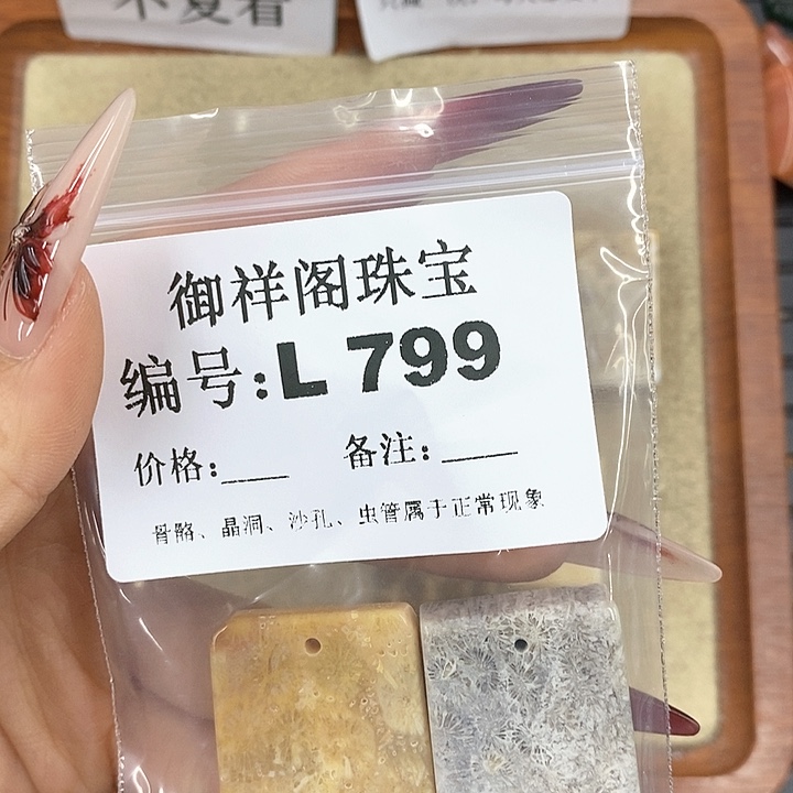 硅化珊瑚（珊瑚玉）颈饰未镶嵌一*