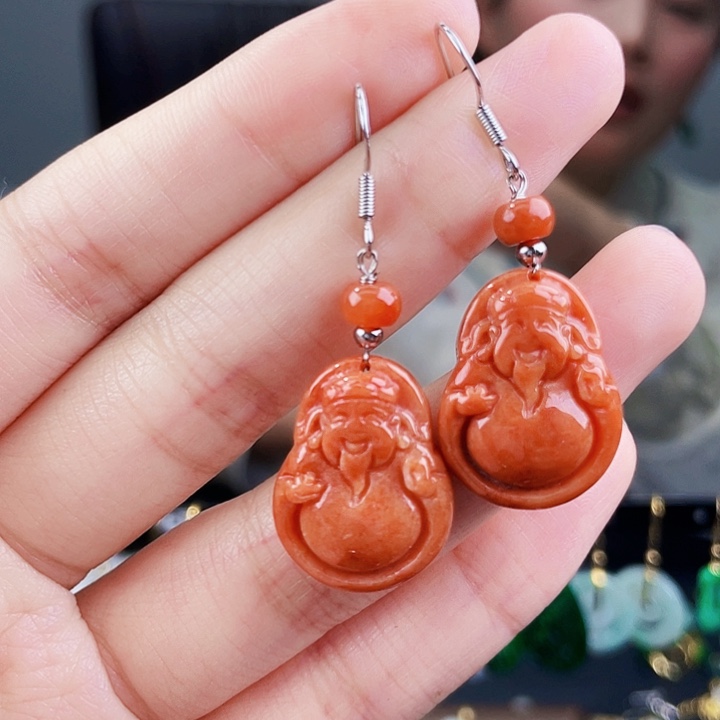 翡翠耳饰未镶嵌饰品