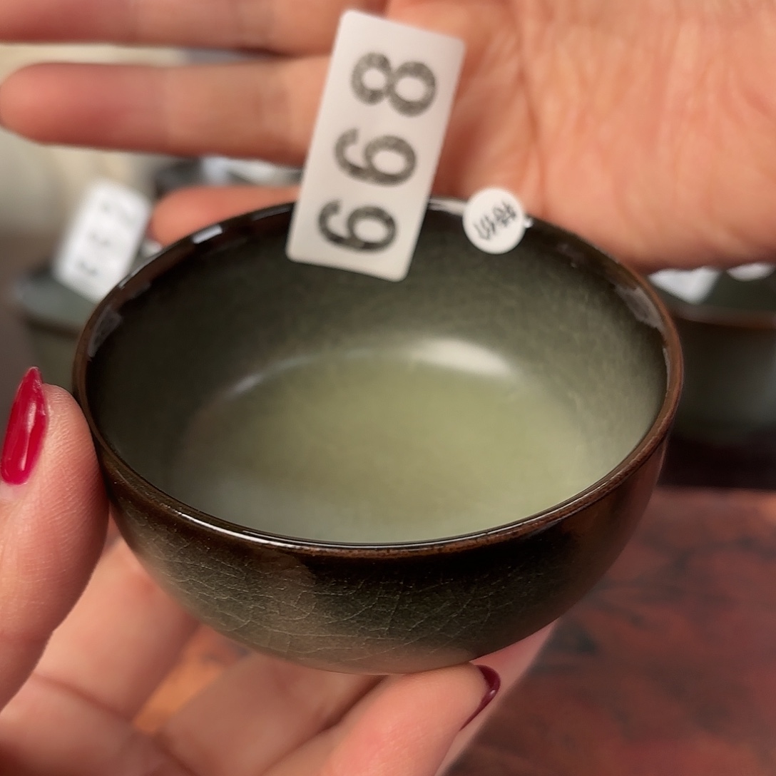 龙泉云间青瓷小米茶器