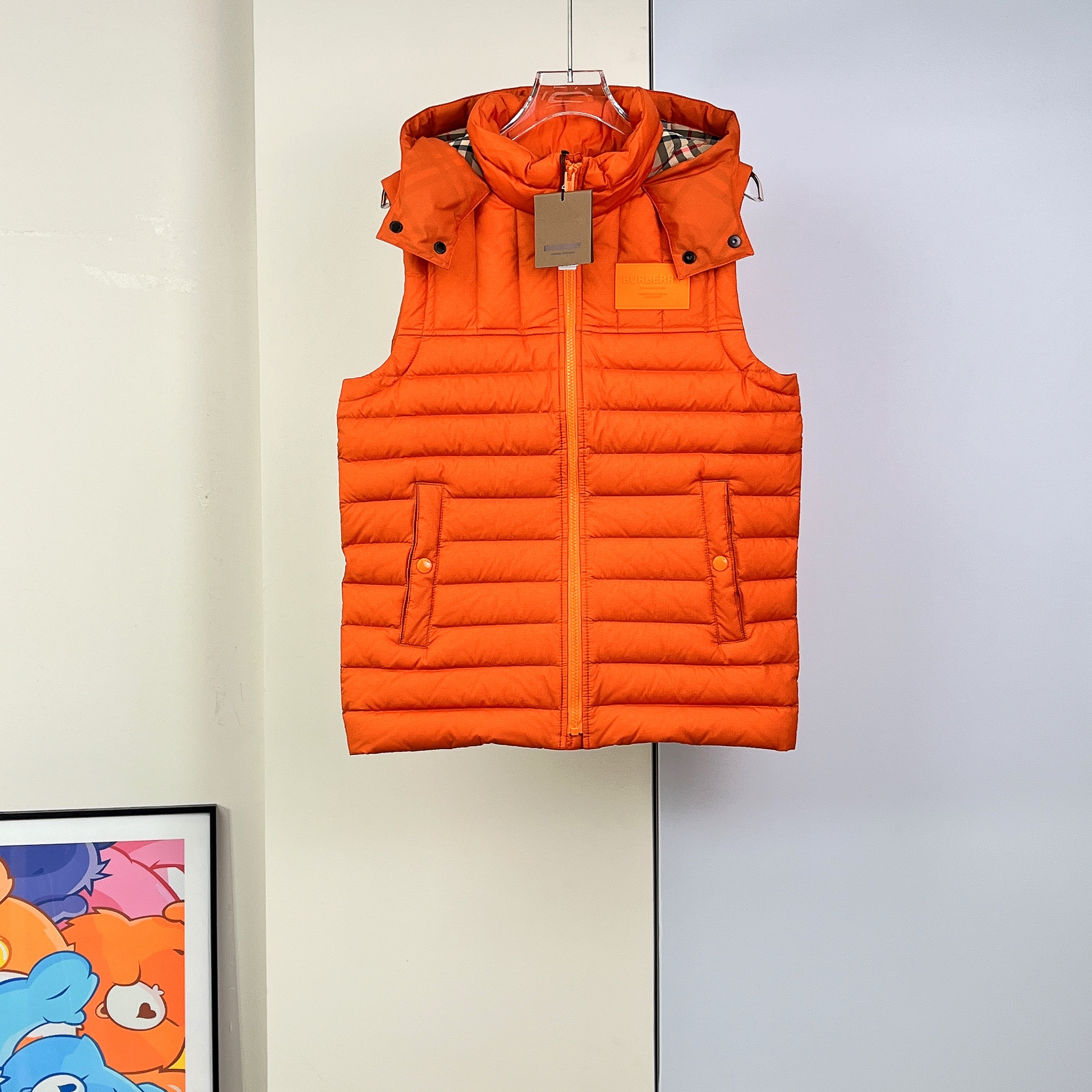 未使用 BURBERRY/博柏利 连帽马甲/14Y码/Xsp32291