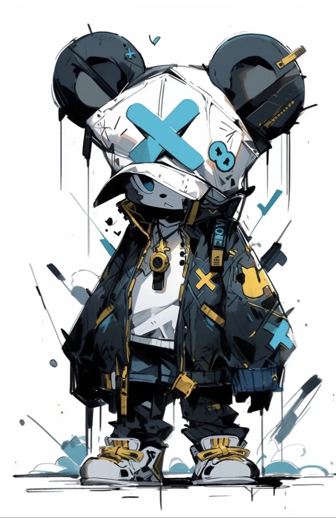 V9818#B0-冬季设计感潮牌 时尚百搭夹克外套