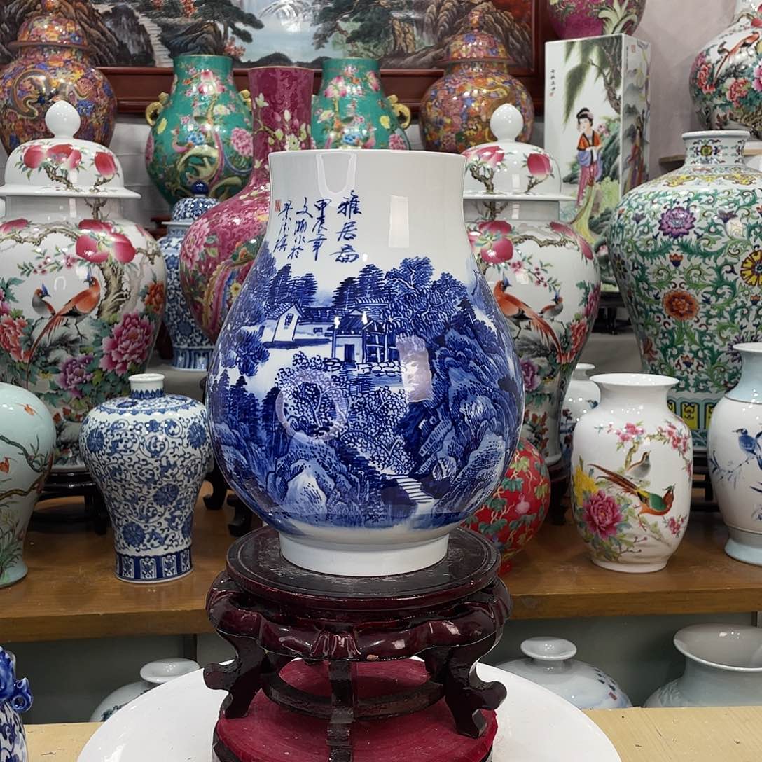 脚***地陶摆件景德镇的陶瓷