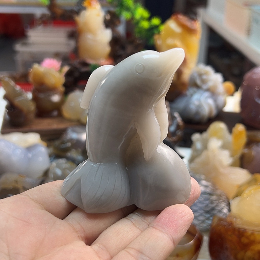 玛瑙/玉髓未镶嵌吊坠(不含链)