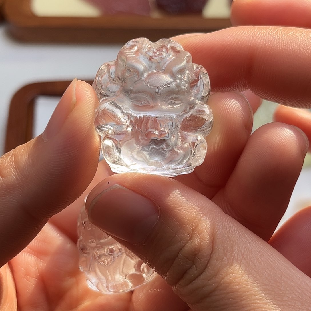颈饰银S925镶嵌水晶你****白水爱心九尾35
