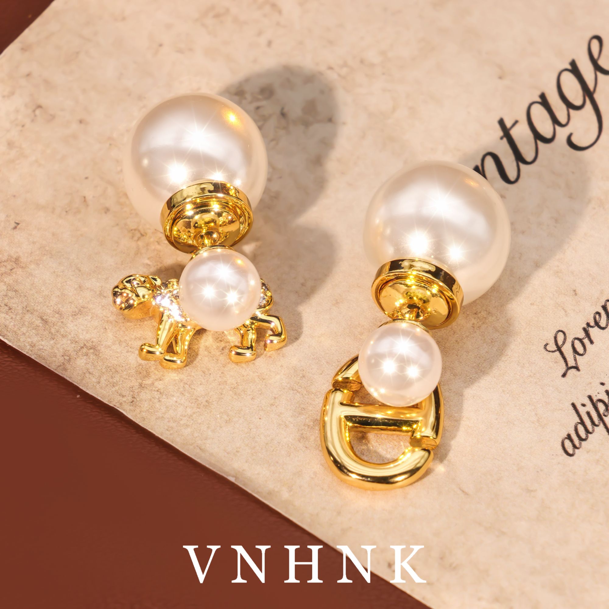 铜合金仿珍珠耳饰 美可儿   B206   白色(8mm 14mm)气质时尚耳环