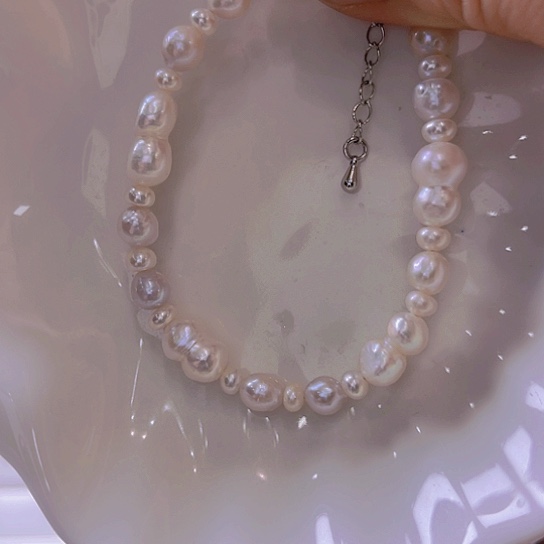 淡水珍珠手绳合金