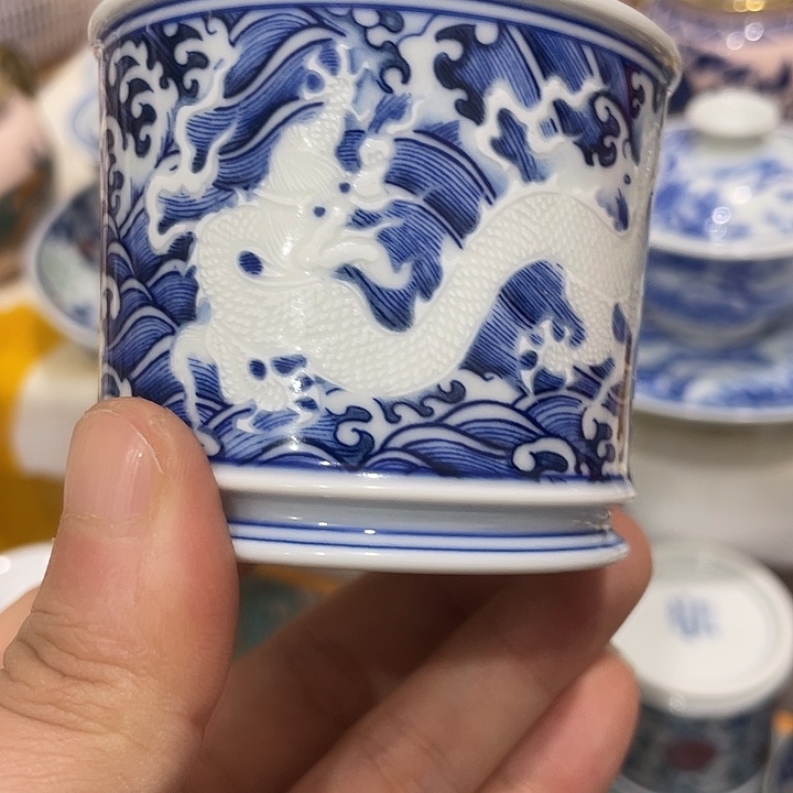 陶摆件景德镇陶瓷主人杯233