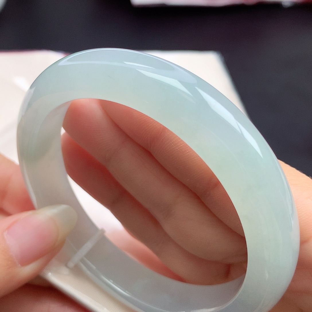 翡翠未镶嵌手镯59.4圈口