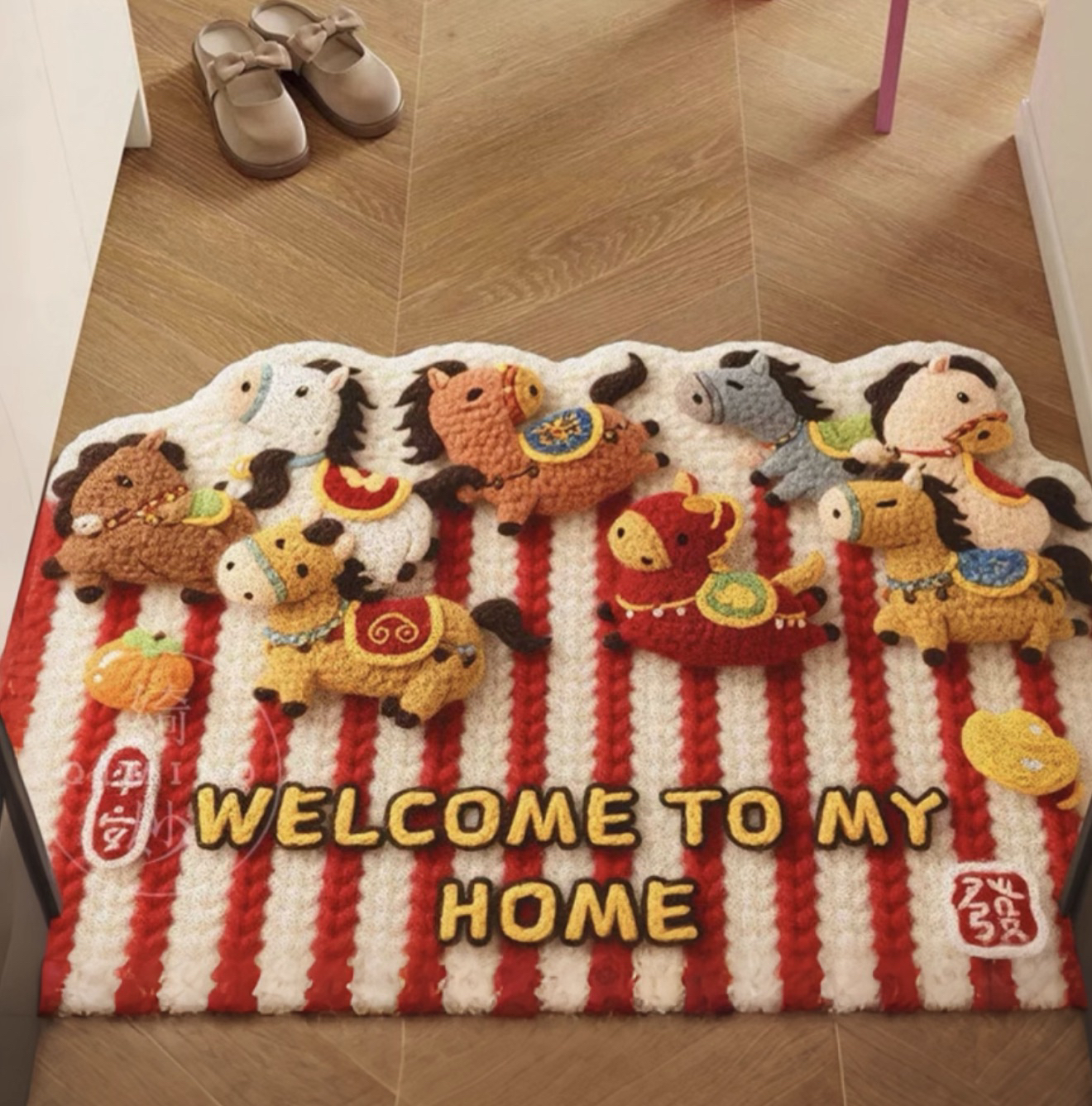 5D立体效果卡通可爱硅藻泥地垫卫生间入户防滑吸水家用脚垫