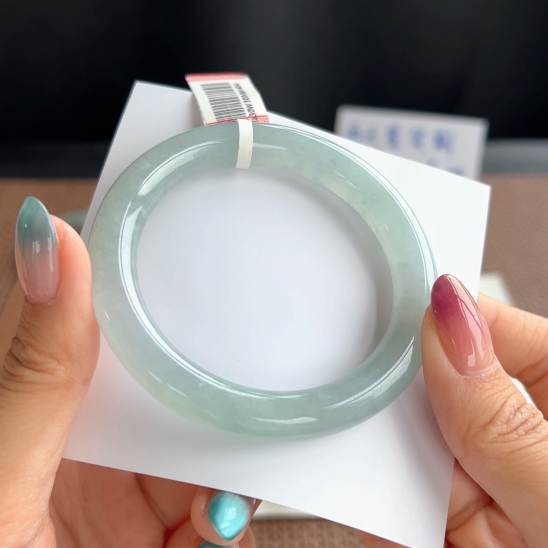 翡翠未镶嵌手镯9号 54.6