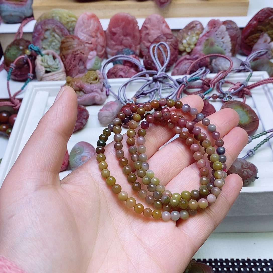 玛瑙/玉髓盐源玛瑙佛珠未镶嵌