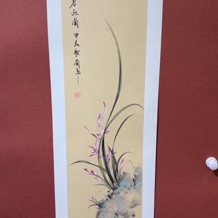 国画听兰老师花鸟