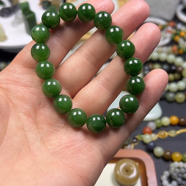 和田玉未镶嵌手链