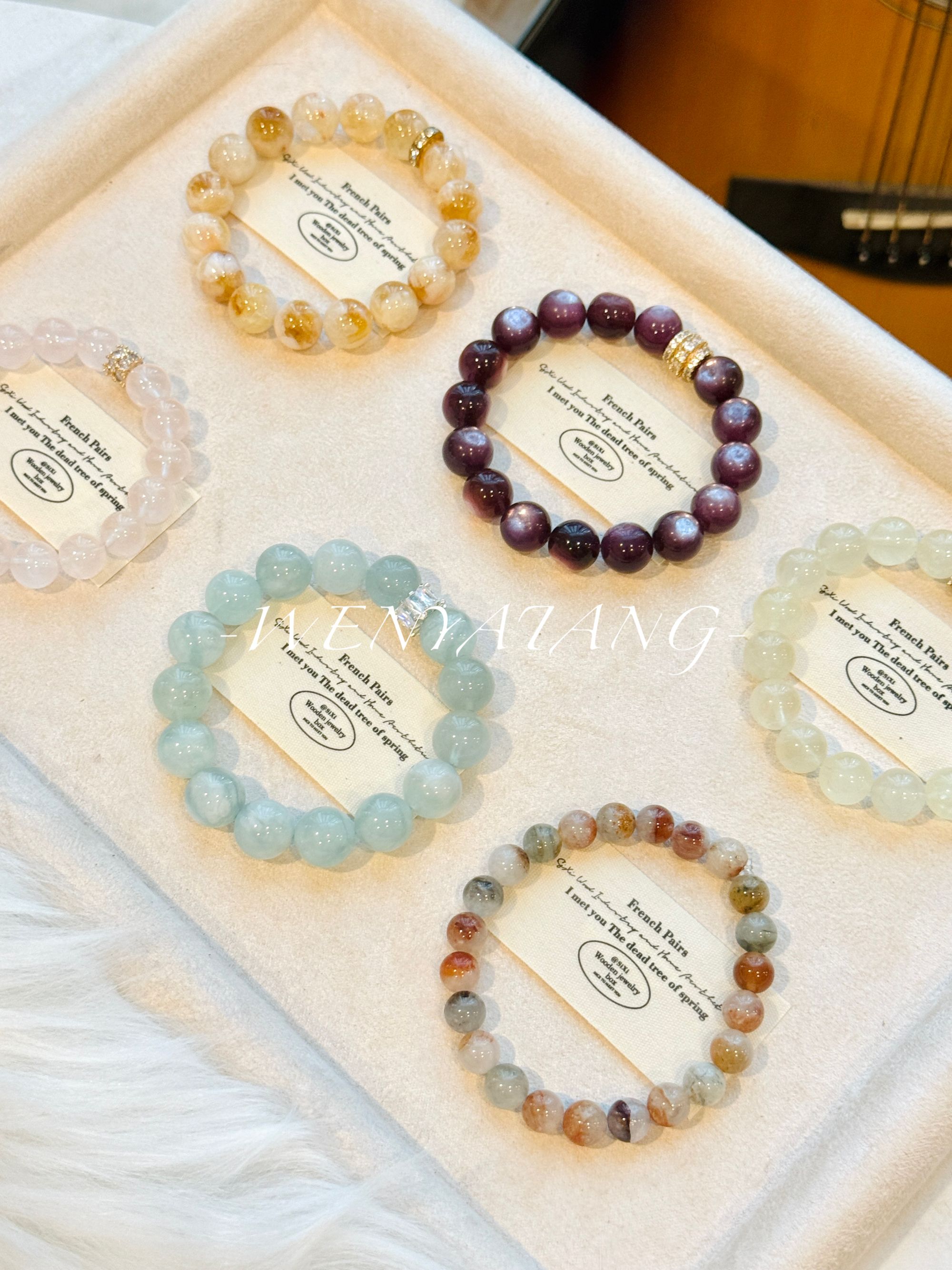 通用价目下单链接通拍链接水晶手串定制水晶手串天然水晶