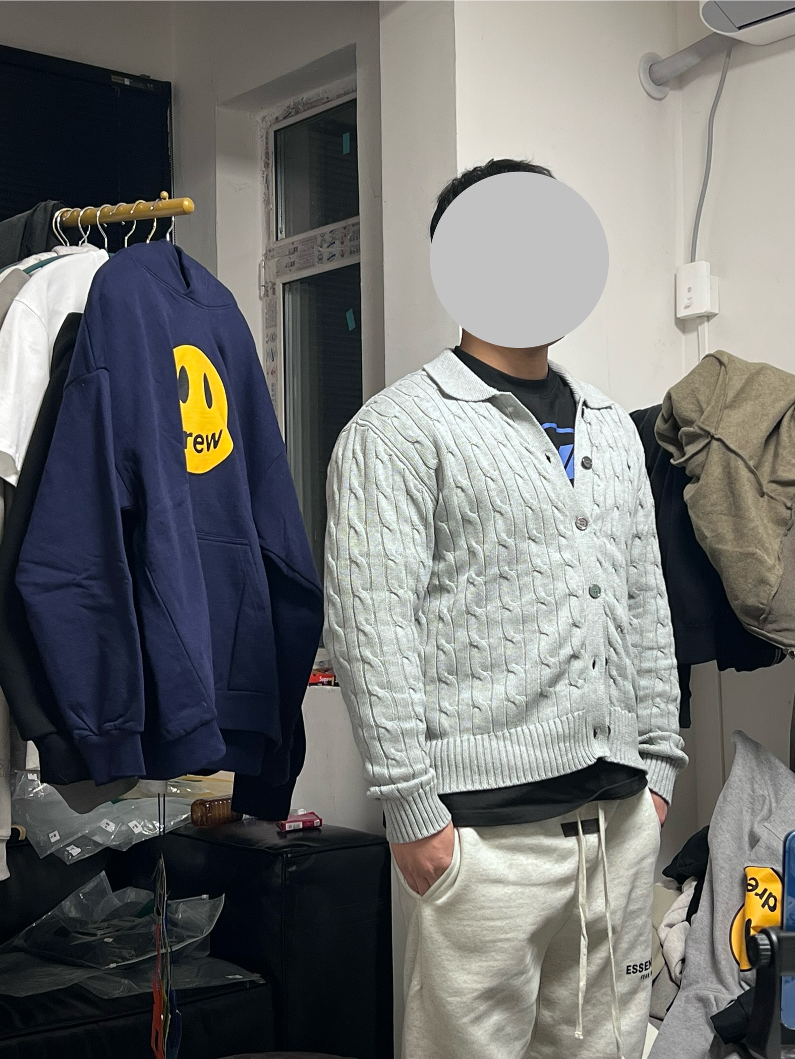 富贵家--麻花polo毛衣