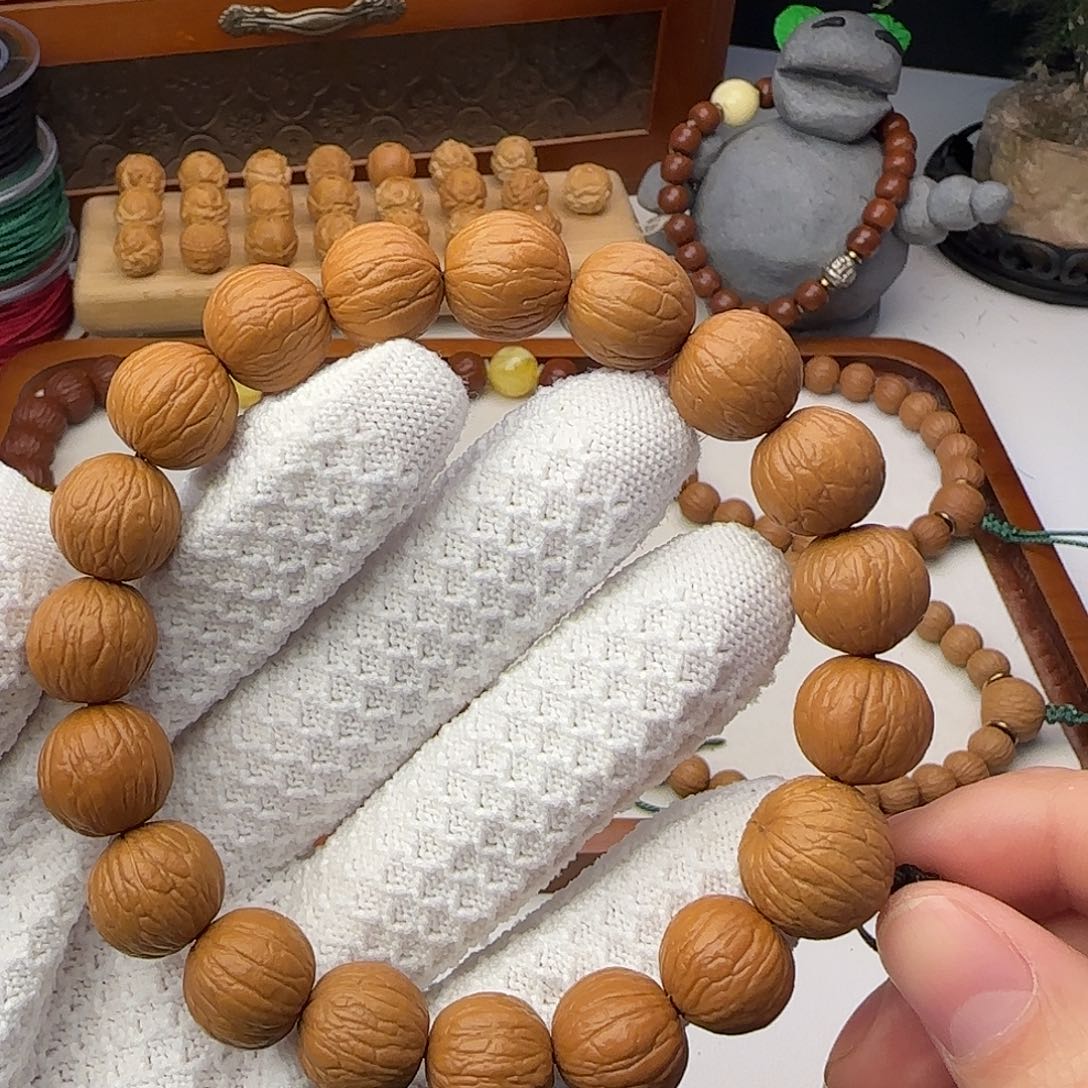 吊坠猴头核桃三维同尺14聚宝盆