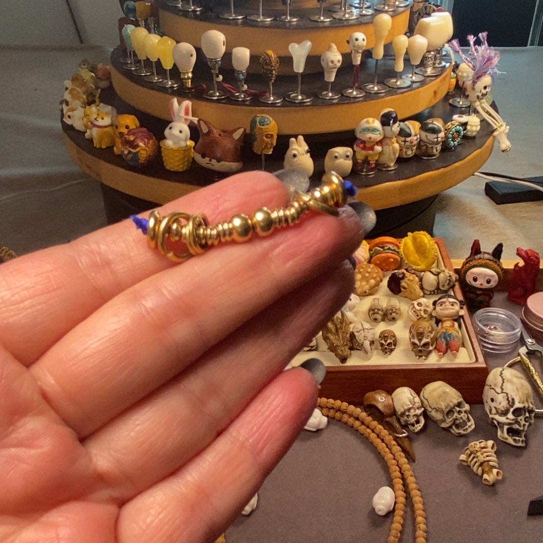 琉璃/树脂/塑料类铜万向轴配饰