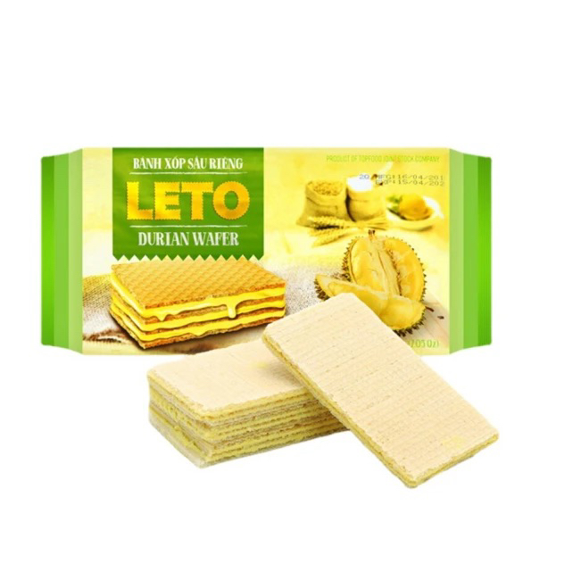 越南原装进口榴莲味夹心威化饼休闲零食到手两大包