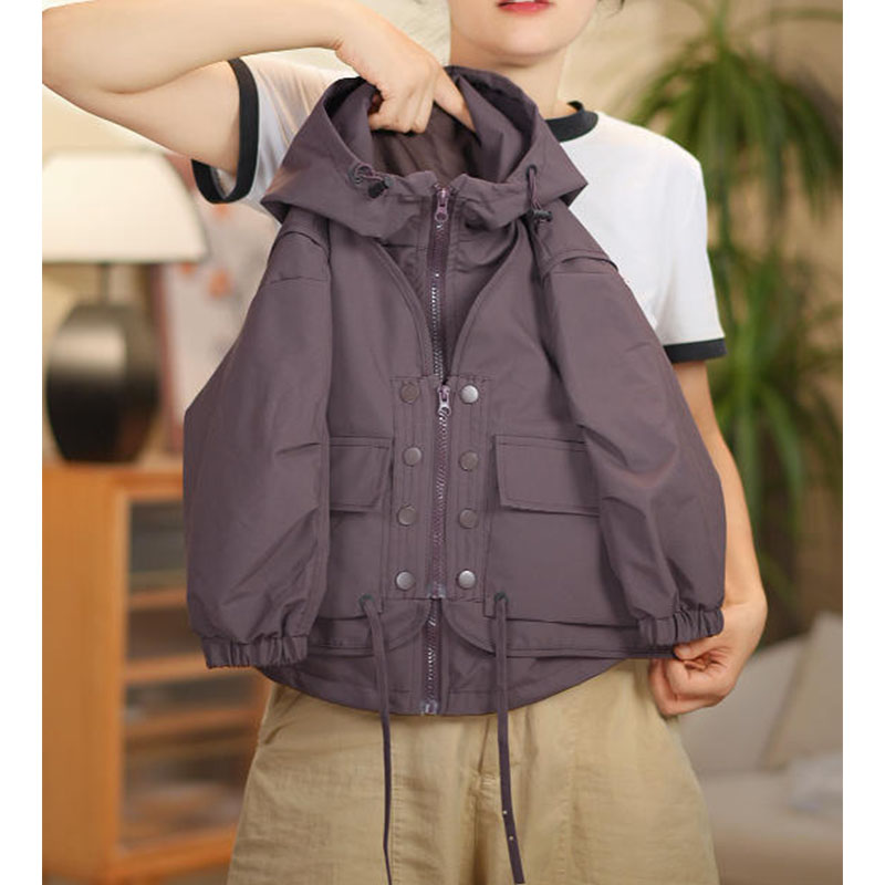 2025男童秋款新款时尚洋气韩版潮款派克 服马甲外套马甲两件套