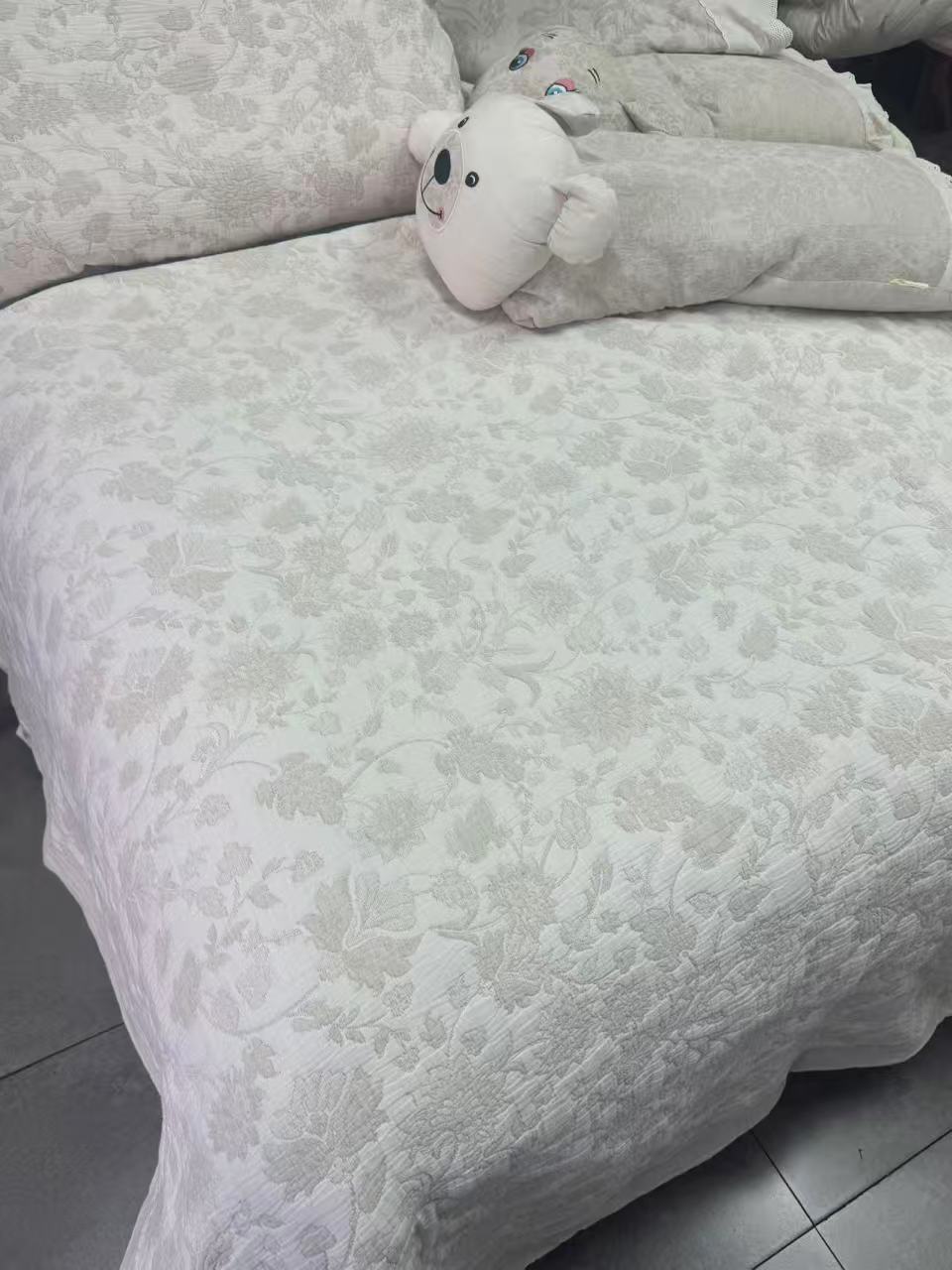 【遇见花海】超柔软棉麻立体浮雕提花多功能被套