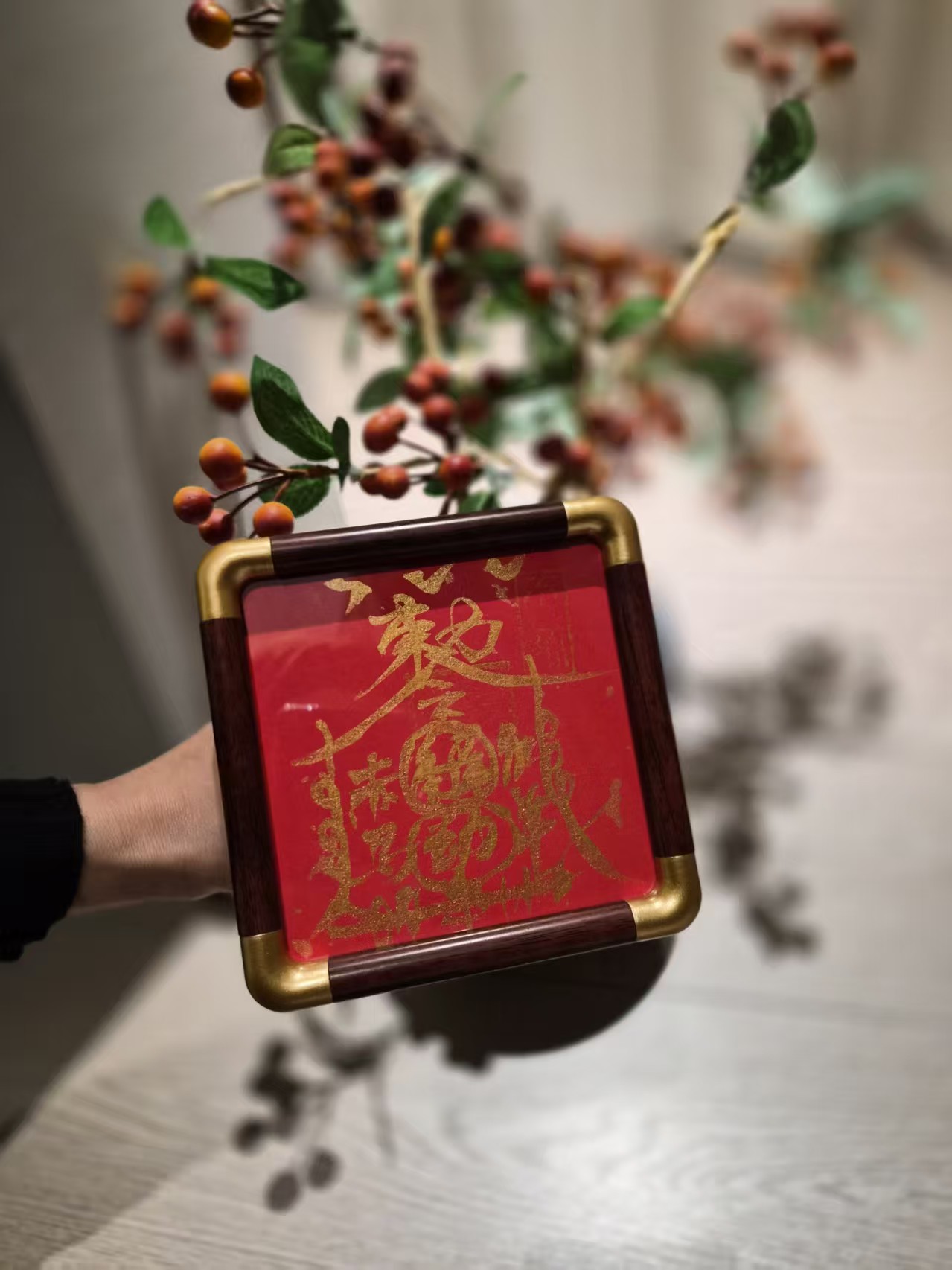 非金属木质吊坠 琪钰· 【赤MA红yang】摆件