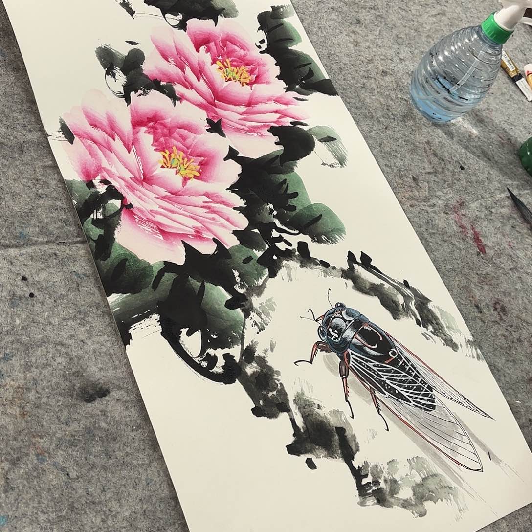 国画亲笔手绘原创