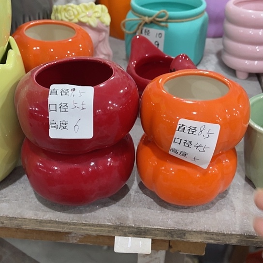 多肉绿植陶瓷花盆9:9包邮，有孔