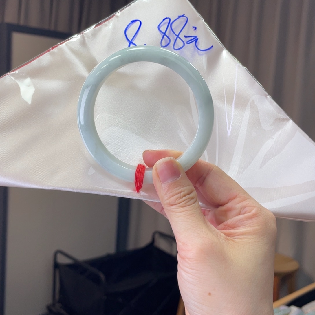 ****花翡翠未镶嵌手镯翡翠