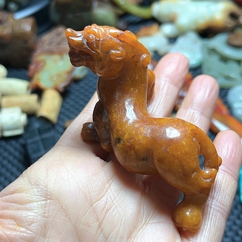 白玉菩提吊坠摆件