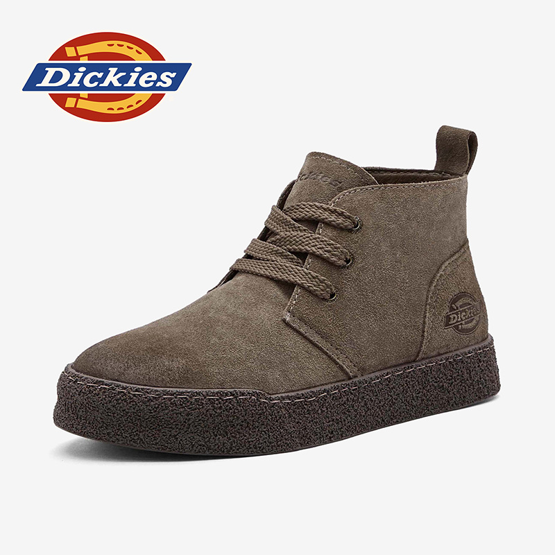 Dickies新款老钱风中帮户外靴男士耐磨复古马丁靴轻便休闲靴百搭