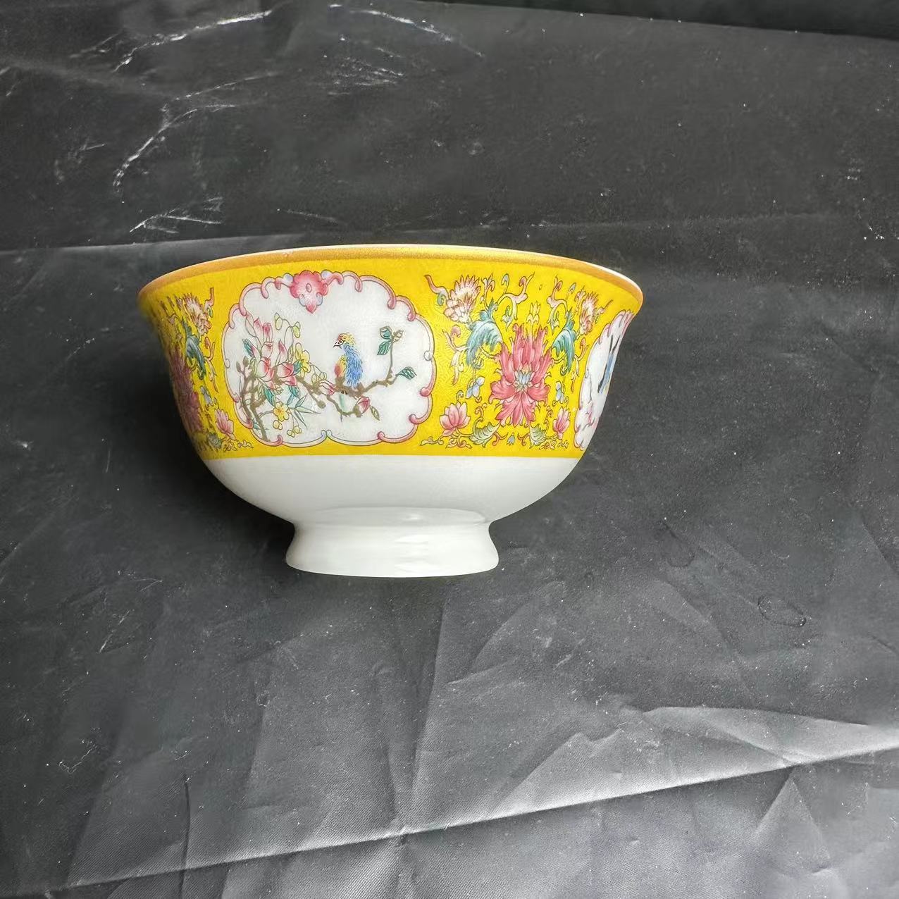 ZY-DP-A34-4.5英寸珐琅彩万花碗/一件